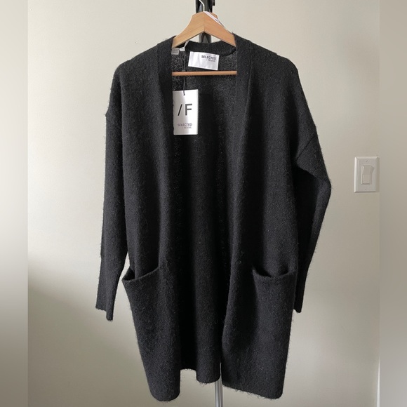 NWT Selected Femme Long Knitted Cardigan - Picture 5 of 8